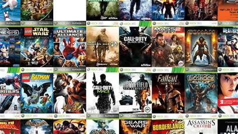Xbox 360 Video Games List