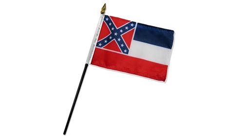 Mississippi 4x6in 1894 Stick Flag