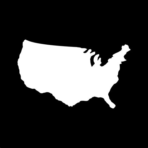 Mapa De Estados Unidos Ilustrado Sobre Fondo Blanco Vector En Vecteezy