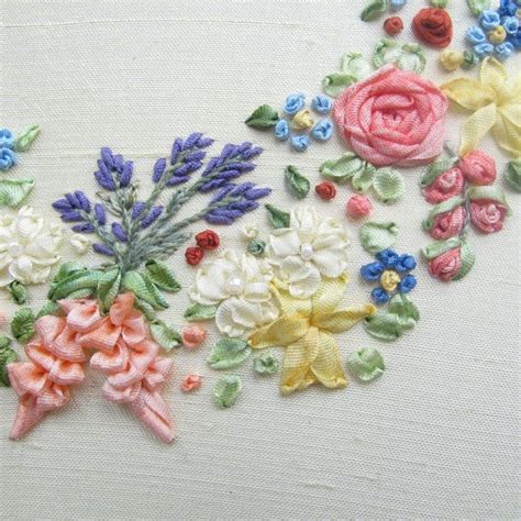 Pdf Miniature Garland Etsy Silk Ribbon Embroidery Ribbon