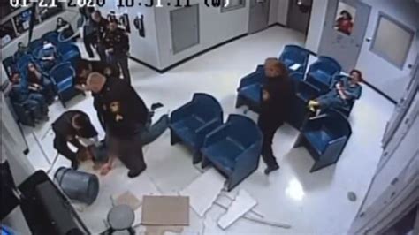 See It Female Inmate Falls Through Ceiling And Lands In A Trash Can