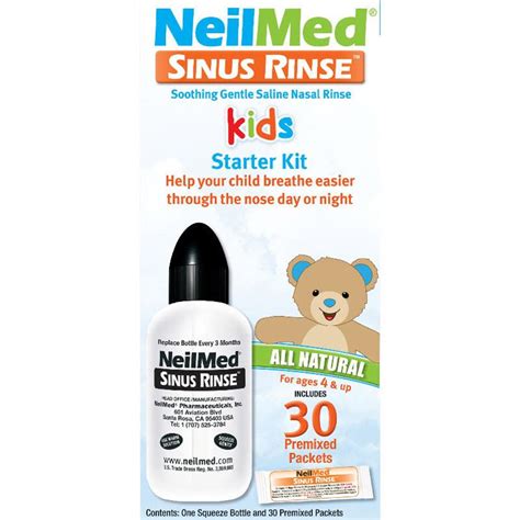 Buy Neilmed Sinus Rinse Kids Starter Kit 120ml And 30 Premixed Sachets