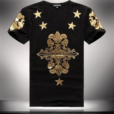 Shop from the world's largest selection and best deals for mens gold shirt. Pin by Mango Creation on Find Men's Clothing | Mens tshirts, Black and gold shirt, Mens shirts