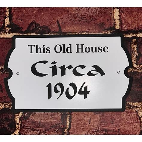 Custom Circa Sign Historic House Plaque House Nameplate House