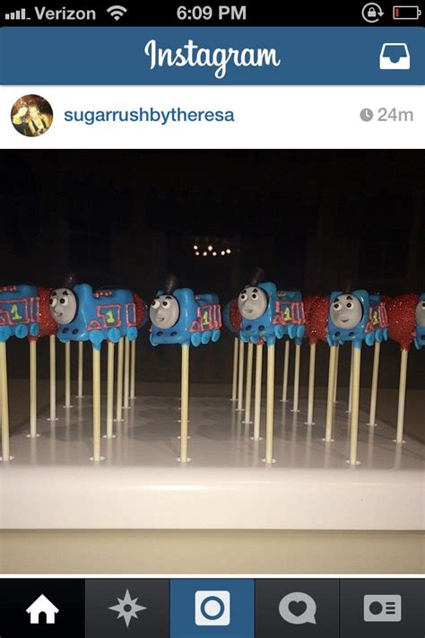 Check Out The Thomas Cake Pops Sugar Rush By Theresa On Facebook This