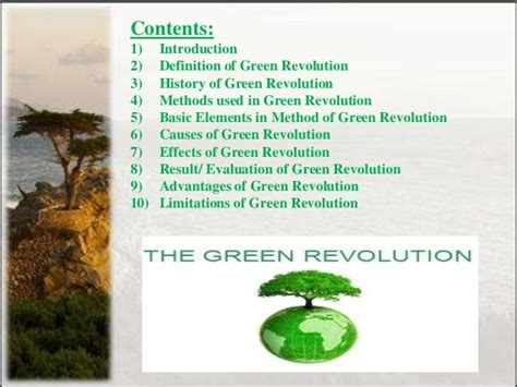 Contents1 Introduction2 Definition Of Green Revolution3 History Of