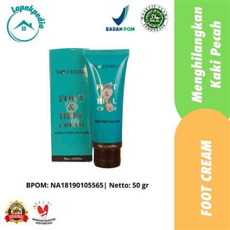 Foot Cream Bio Herbal Solusi Menghaluskan Dan Membersihkan Telapak Kaki