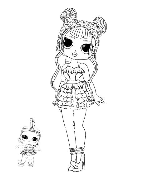 Coloriages Gratuits Coloriage Lol Omg Coloriage Pink Baby Lol Omg