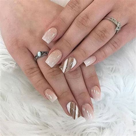 50 Creative Styles For Nude Nails Youll Love In 2021