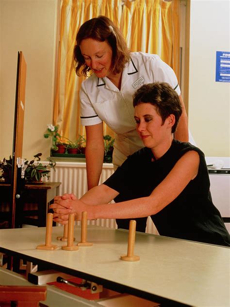 Stroke Patient Physiotherapy Photograph By Hattie Youngscience Photo