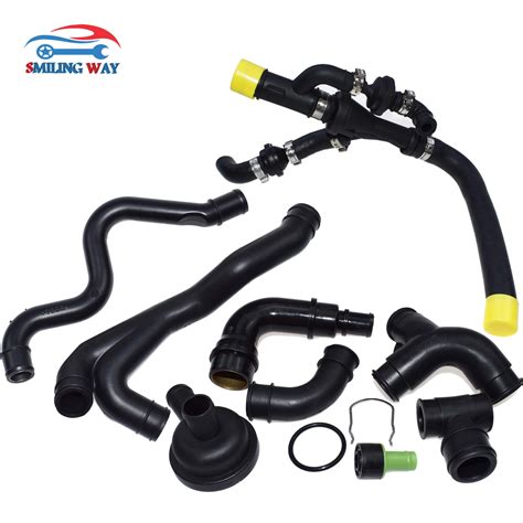 SMILING WAY Crankcase Breather Hose Pipe Valve Kit For Audi A3 A4 A6