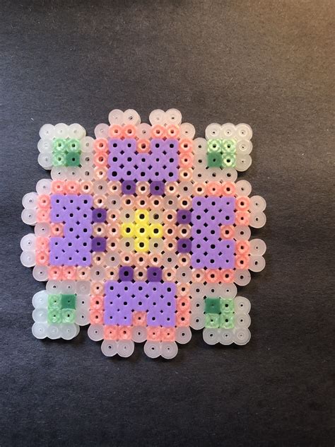 Flower Pearl Beads Pattern Hamma Beads Ideas Perler Beads Designs