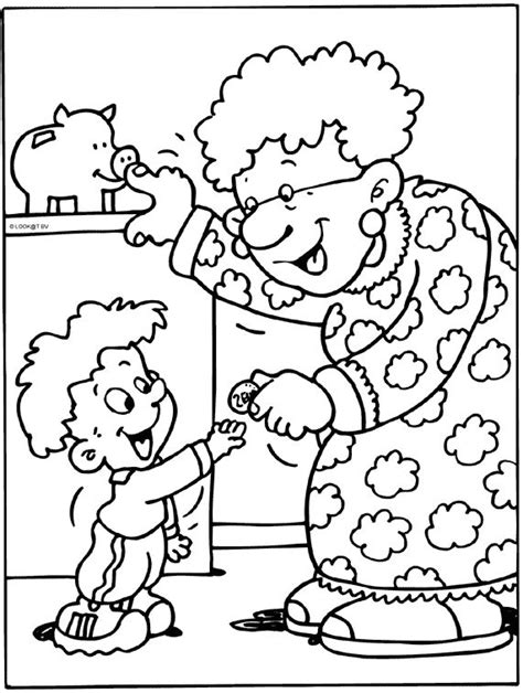 Spaarpot Oma Sparen Coloring Books Coloring Pages Teaching Math Teaching Ideas Preschool