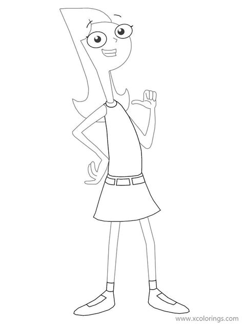 Phineas And Ferb Character Candace Coloring Pages