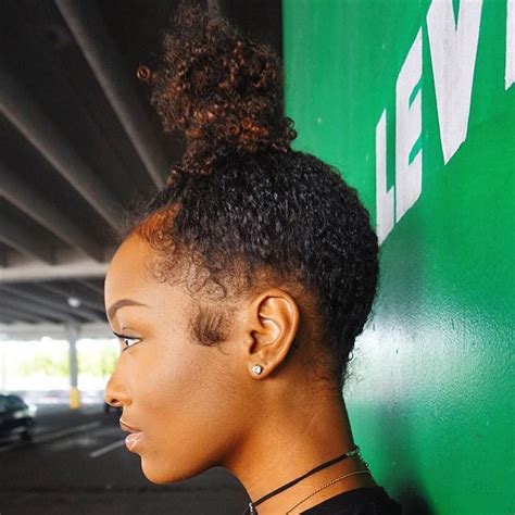 This gorgeous woman styled her front section of hair in a fierce top knot while the back is simply collected in a high ponytail. 10 Easy Hairstyles for Short Hair That Will Rock Your ...