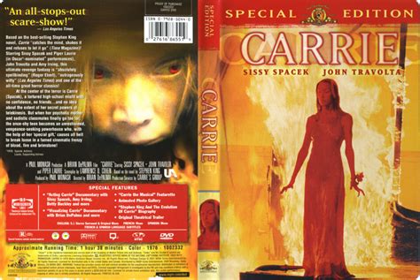 Carrie Dvd Cover And Label 1976 R1