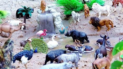 Huge Toy Zoo Wild Animals Figurines Collection Youtube
