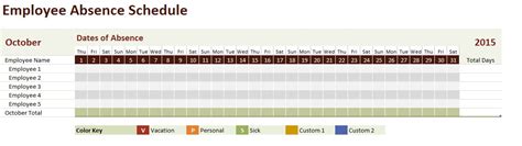 12 Free Sample Vacation Schedule Templates Printable Samples