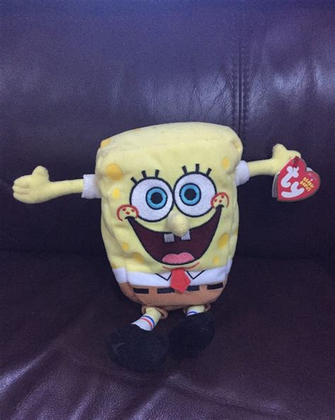 Brand New Spongebob Squarepants Beanie Baby By Ty Baby Beanie Baby
