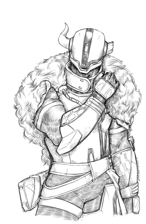 Warlock From Destiny Coloring Pages Sketch Coloring Page