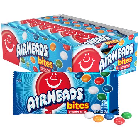 Airheads 80 Mini Bars Chewy Fun Taffy Candy Assorted Fruit Flavors