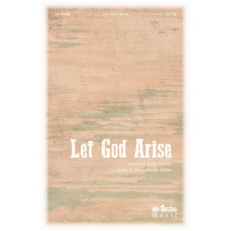 Let God Arise Satb By Reba Snyder Miller The Wilds Online Store