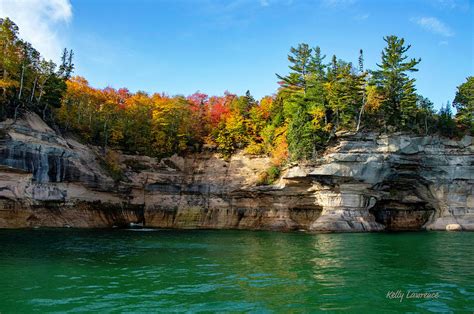 Pictured Rocks In Autumn Photograph By Kelly Lawrence Pixels