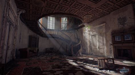 Abandoned Mansion Hall Cinematic Youtube