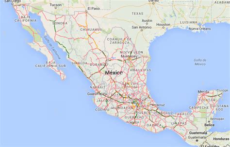 Mapa De Mexico Con Carreteras