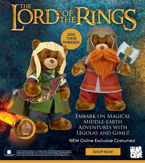 Build A Bear The Journey Continues New Legolas And Gimli Bears Are Here Milled