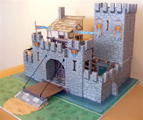 My Little House Miniworld Paper Toys Series Preview Medieval Castle