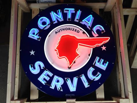 Pontiac Neon Sign Sspn 42in For Sale At Auction Mecum Auctions