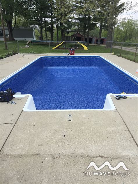 Nuwave Pools Springfield Ohio 16 X 32 Grecian Pool Liner