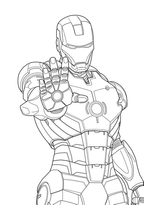 Dibujos Para Colorear De Ironman Dibujo De Iron Man En Combate Para