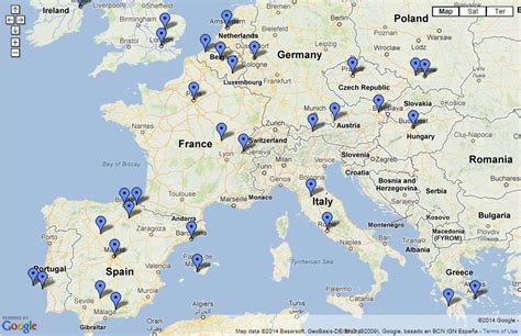Imagenes Mapa De Europa Con Sus Ciudades Hot Sex Picture The