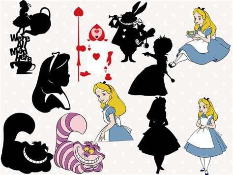 Alice In Wonderland Alice In Wonderland Cut File Alice In Wonderland