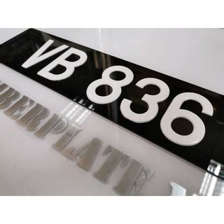 Semakan number pendaftaran kenderaan terkini jpj. Car License Plate - JPJ Standard Car Number Plate (1pc ...