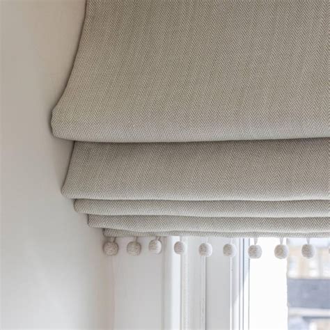 A Charming Roman Blind From Trellisandtrestle In Our Herringbone