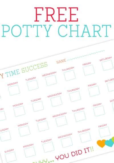 Potty Training Free Printable Potty Charts