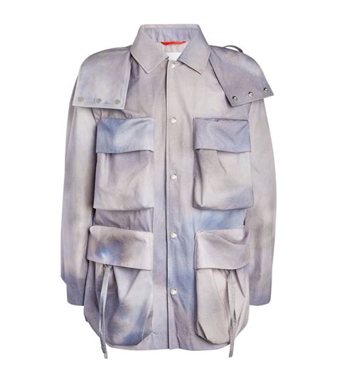 Oamc Grey Cotton Tie Dye Jacket Harrods Uk