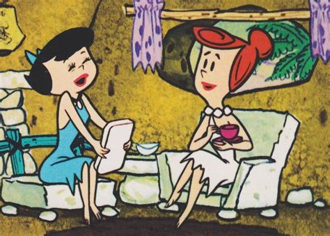 Betty Rubble And Wilma Flintstone Flintstone Cartoon Classic Cartoon