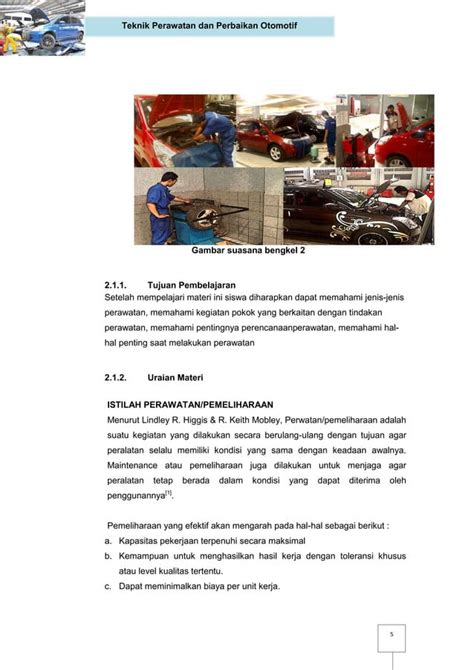 Teknik Perawatan Dan Perbaikan Otomotif Ototronik Smk