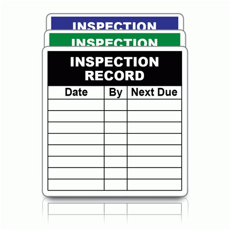 Buy Inspection Record Labels Variety Of Colours