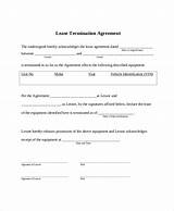 Early Termination Of Lease Form Photos