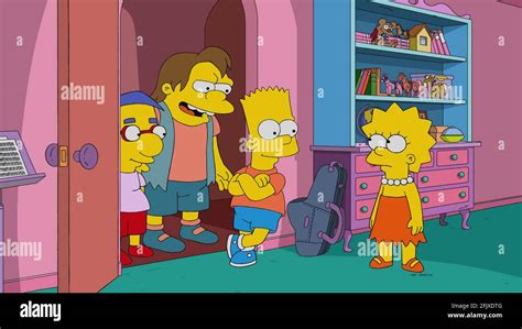 The Simpsons From Left Milhouse Van Houten Voice Pamela Hayden Nelson Muntz Voice Nancy