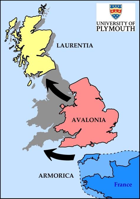This Graphic Shows How The Ancient Land Masses Of Laurentia Avalonia