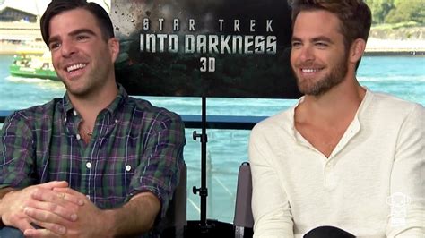 Nathan Interviews Star Trek S Chris Pine And Zachary Quinto Youtube