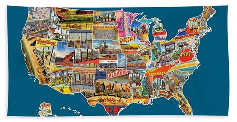 Postcards Of The United States Vintage Usa All 50 States