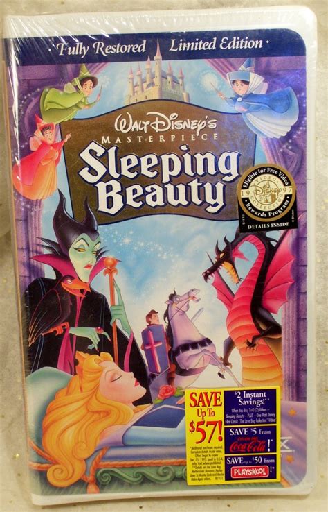 Walt Disney Sleeping Beauty Vhs New In Clam Shell 199710015