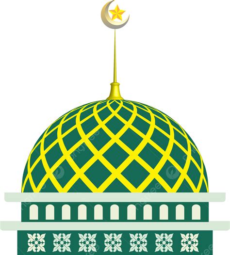 Gambar Ilustrasi Masjid Vektor Masjid Kubah Ramadan Png Dan Vektor